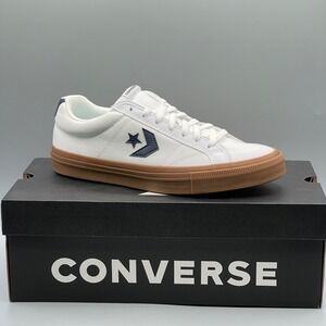 Converse Men's 8.5 Sneakers White Low Sport Casual Gum Women's 10 A13493C